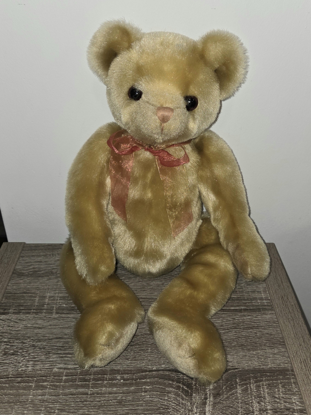Ty Classic 1999 Yesterbear the Golden Plush Doll 17" Stuffed Animal Bear SEE DES